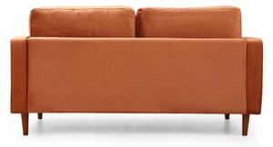 Design kanapé Jarmaine 175 cm narancssárga