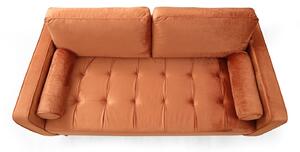 Design kanapé Jarmaine 175 cm narancssárga