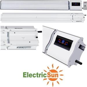Infrapanel elektromos fűtés, fehér, ElectricSun, 2800W / 1400W, SZ180xM15cm infrapanel fűtés termosztáttal és Smart Life App wifivel