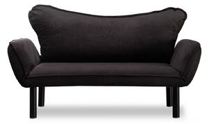 Design összecsukható kanapé Wenda 140 cm fekete