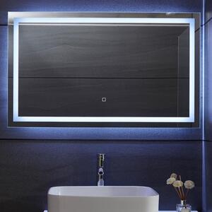 AQUAMARIN Fürdőszobatükör LED világítás 100 x 60 cm