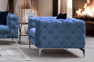 Design fotel Rococo kék
