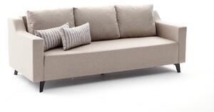 Design 3 személyes Hanaye kanapé 230 cm krém