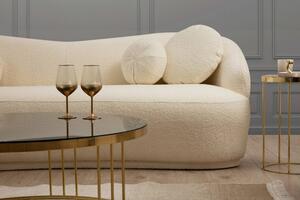 Design 3 személyes kanapé Tanicia 225 cm krém