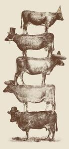 Bodart, Florent - Festmény reprodukció Cow Cow Nuts, (26.7 x 40 cm)