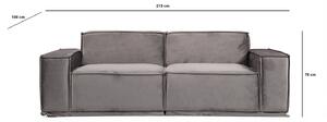 Design kanapé Valtina 215 cm szürke