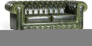 Design kanapé Chesterfield 185 cm zöld