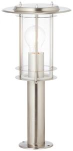 York - kültéri világítás, álló lámpa, nemesacél, E27; 47 cm - BRILLIANT-44784/82