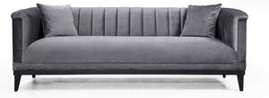 Design 3 személyes kanapé Tamanna 225 cm sötétszürke