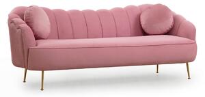 Design 3 személyes kanapé Adalia 215 cm órózsaszín