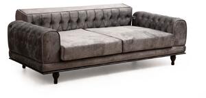 Design ágyazható kanapé Rococo 220 cm antracit