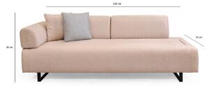 Design ágyazható kanapé Vinaya 220 cm bézs