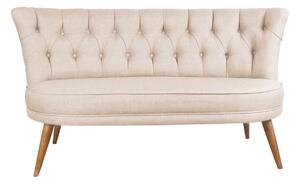 Design kanapé Taneisha 140 cm krémszínű