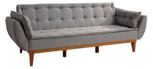 Design ágyazható kanapé Talasius 217 cm sötétszürke