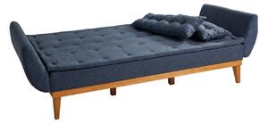 Design ágyazható kanapé Talasius 217 cm sötétkék