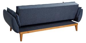 Design ágyazható kanapé Talasius 217 cm sötétkék