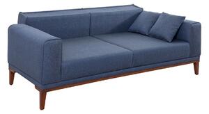 Design 3 személyes kanapé Malisha 223 cm sötétkék