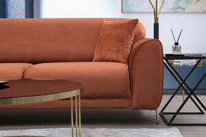 Design összecsukható kanapé Haylia 287 cm fahéj - bal