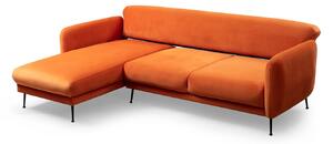 Design összecsukható kanapé Eilika 270 cm narancssárga - bal
