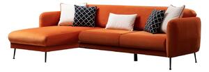 Design összecsukható kanapé Eilika 270 cm narancssárga - bal