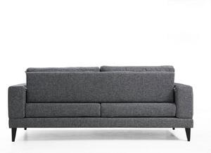 Design 3 személyes kanapé Santino 210 cm sötétszürke
