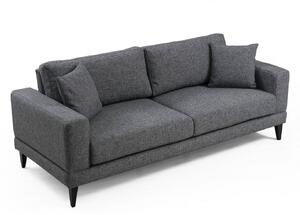 Design 3 személyes kanapé Santino 210 cm sötétszürke
