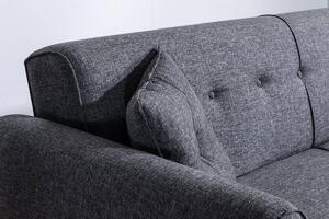Összecsukható 3 személyes kanapé Gianetta 205 cm sötétszürke