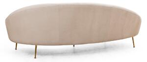 Design 3 személyes kanapé Zeena 255 cm bézs - jobb