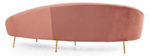 Design 3 személyes kanapé Zeena 255 cm rózsaszín - bal