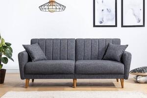 Design összecsukható kanapé Zayda 210 cm sötétszürke