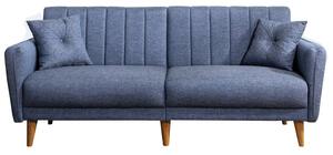 Design összecsukható kanapé Zayda 210 cm sötétkék