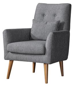 Összecsukható kanapé székkel Zayda sötétszürke