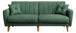 Design összecsukható kanapé Zayda 210 cm sötétzöld