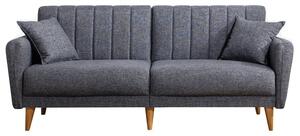 Design összecsukható kanapé Zayda 210 cm sötétszürke