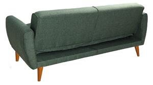 Design összecsukható kanapé Zayda 210 cm sötétzöld