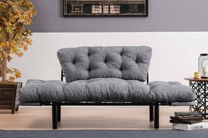 Design kanapéágy Wilona 155 cm kerozin szürke