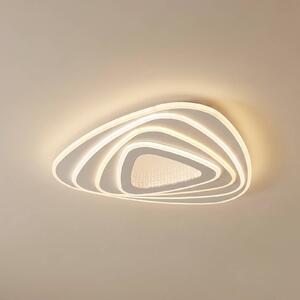 Lindby LED mennyezeti világítás Rebeka, 48x49 cm, CCT, távirányító, dimmelhető, Fehér / opál, Nappali / Étkező, fém, Modern
