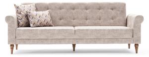 Design összecsukható kanapé Bahula 223 cm krém