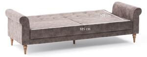 Design összecsukható kanapé Bahula 223 cm barna
