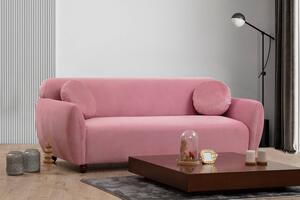 Design 3 személyes kanapé Jamiya 223 cm régi rózsaszín