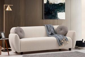 Design 3 személyes kanapé Jamiya 223 cm krém