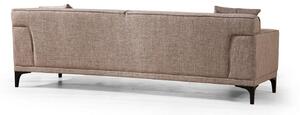 Design 3 személyes kanapé Dellyn 212 cm világosbarna