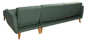 Design összecsukható kanapé Gianetta 277 cm zöld