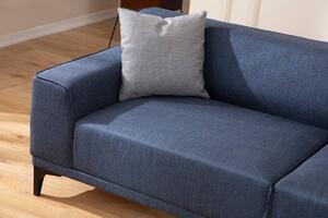 Design 3 személyes kanapé Dellyn 212 cm kék