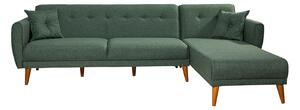 Design összecsukható kanapé Gianetta 277 cm zöld
