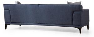 Design 3 személyes kanapé Dellyn 212 cm kék