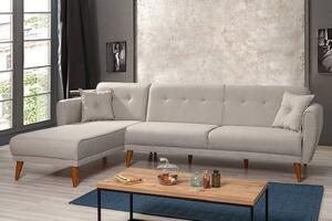 Design összecsukható kanapé Gianetta 277 cm krém