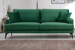 Design 3 személyes kanapé Fenicia 205 cm zöld