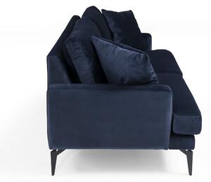 Design 3 személyes kanapé Fenicia 205 cm sötétkék