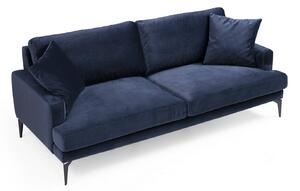 Design 3 személyes kanapé Fenicia 205 cm sötétkék
